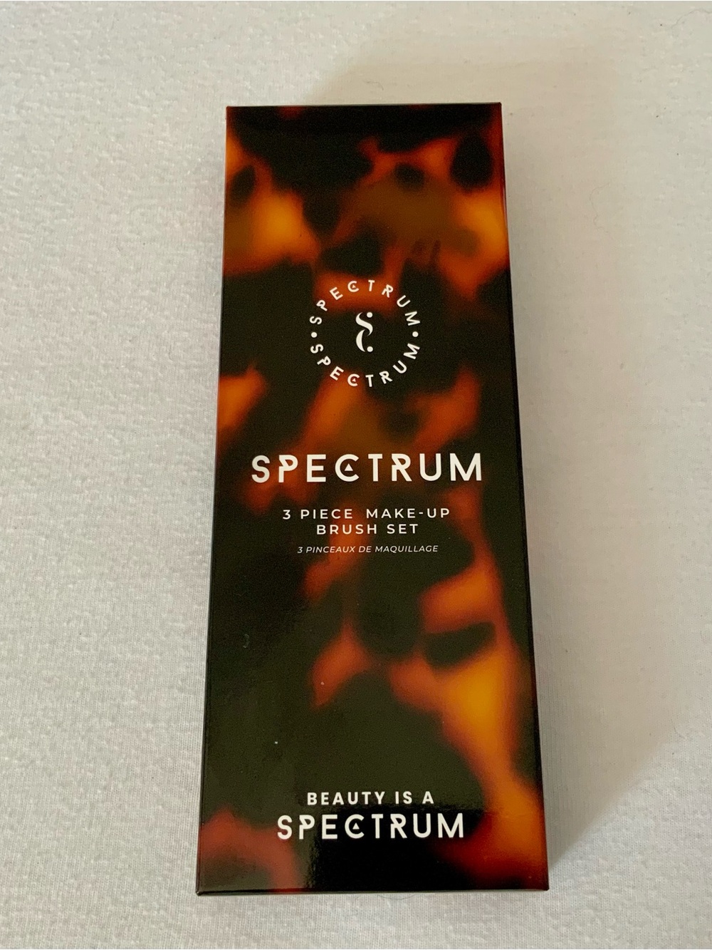Spectrum 3 Piece Makeup Brush Set Brown Gold New in Package